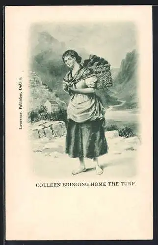 Künstler-AK Colleen bringing home the turf