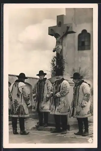 AK Mohács, Ungarische Bauern in Tracht