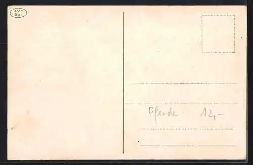 AK Ungarischer Rinderhirte auf seinem Pferd