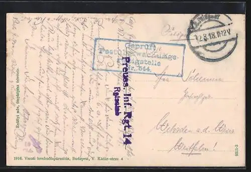 AK Hortobágy, Schafhirt mit seiner Herde