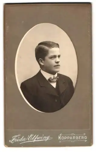 Fotografie Frida Elfwing, Kopparberg, Portrait eines jungen Mannes