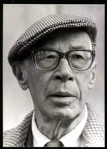 Fotografie Jean Bown, London, Portrait Henry Miller, amerikanischer Schriftsteller