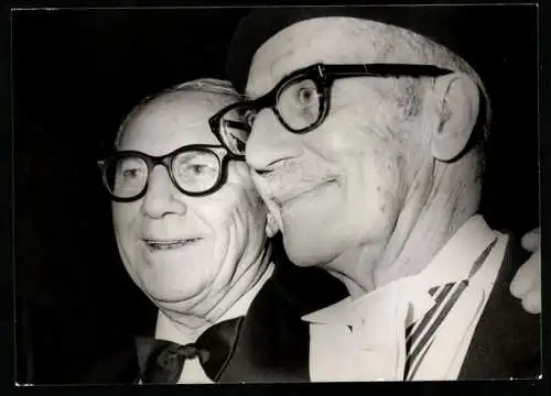 Fotografie Jerry Watson, London, die letzten beiden Marx Brothers, Groucho & Zeppo Marx