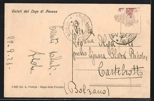 AK Porretta /Lago di Pavana, Staudamm