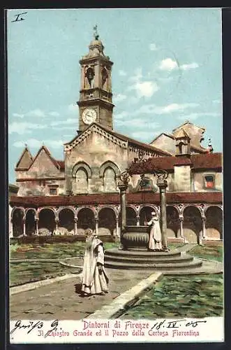 AK Firenze, Il Chiostro Grande ed il Pozzo della Certosa Fiorentina