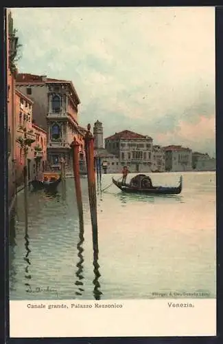 AK Venezia, Canale grande, Palazzo Rezzonico