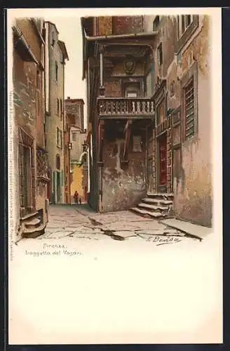 Lithographie Firenze, Loggetta del Vasari