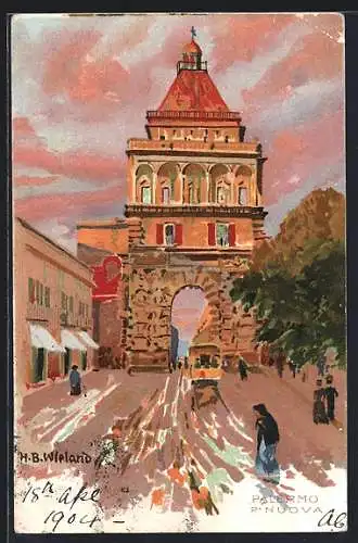 Künstler-AK Palermo, P. Nuova