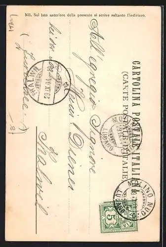 Künstler-AK Manuel Wielandt: Genova, Teilansicht der Stadt