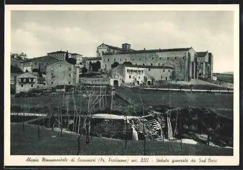 AK Casamari /Frosinone, Abazia Monumentale, Veduta generale da Sud Ovest