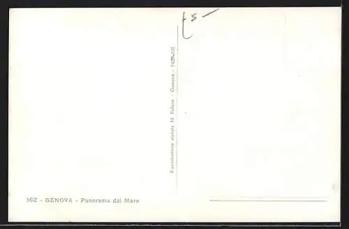 AK Genova, Panorama dal Mare