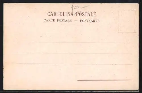 AK Napoli, Palazzo Donn Anna, Gebäudeansicht am Ufer