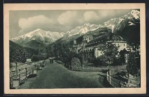 AK Merano, Passeggiata e Casa di Cura verso il gruppo di Tessa