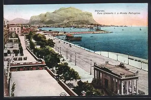 AK Palermo, Foro Umberto I. e Monte Pellagrino