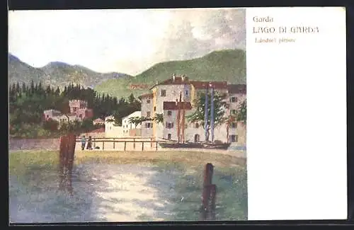 Künstler-AK Garda /Lago di Garda, Landori pittore