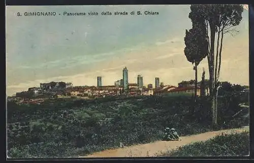 AK S. Gimignano, Panorama visto dalla strada di S. Chiara