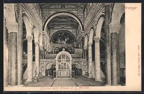 AK Firenze, Interno della Chiesa di S. Miniato