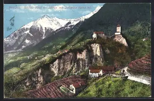 AK Meran, Schloss Tirol mit Zielspitze