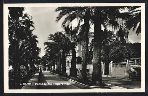 AK S. Remo, Passeggiata Imperatrice