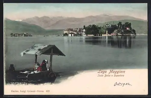 AK Isola Bella /Lago Maggiore, Panorama e Isola Superiore
