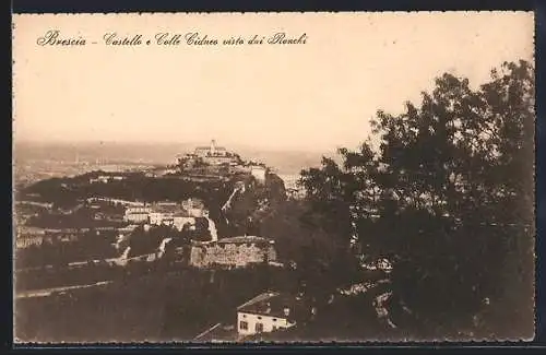 AK Brescia, Castello e Colle Cidneo visto dai Ronchi