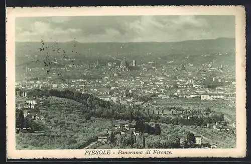 AK Fiesole, Panorama di Firenze