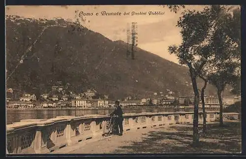 AK Como, Panorama e Brunate dai Giardini Pubblici