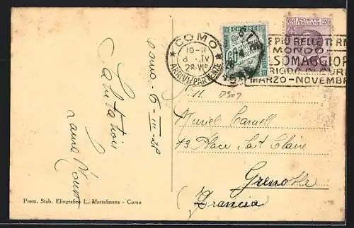 AK Como, Panorama e Brunate dai Giardini Pubblici