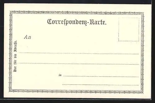 Künstler-AK Cortina, Ortsansicht