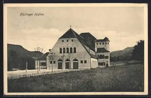 AK Pfullingen, Blick auf die Pfullinger Hallen