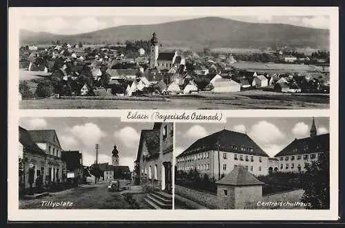 AK Eslarn, Totalansicht, Tillyplatz & Zentralschulhaus