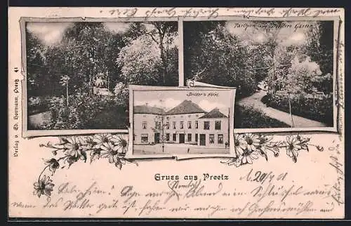 AK Preetz, Driller`s Hotel und Partien in Drillers Garten