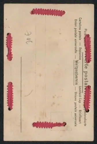 AK Elegante Dame mit grossem Hut, Jugendstil