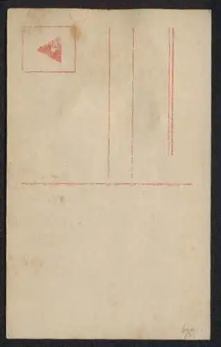 Echt-Haar-AK Junge Frau mit Blumen im Haar