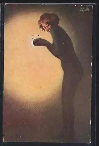 Künstler-AK Raphael Kirchner: Maud, cambrioleuse