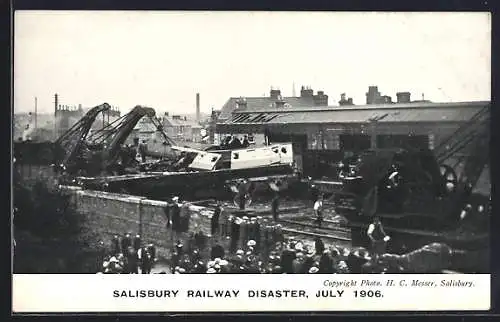 AK Salisbury, Eisenbahnkatastrophe, Railway Disaster, July 1906
