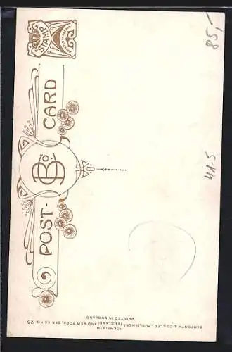 AK Nearer my God to Thee, Untergang der Titanic am 15.4.1912, Seelen der Verunglückten fahren in den Himmel