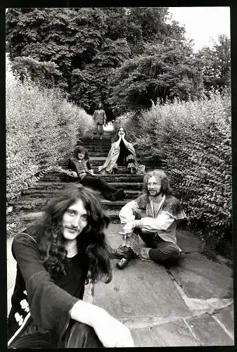 Fotografie Colin Davey, London, Band Gryphon bekannt für ihren Renaissance Rock, Grossformat 20 x 29cm