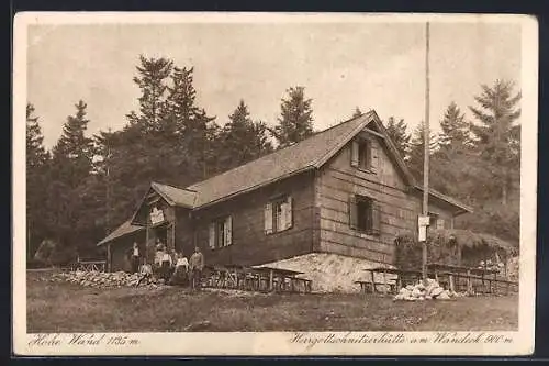 AK Hohe Wand, Herrgottschnitzerhütte am Wandeck