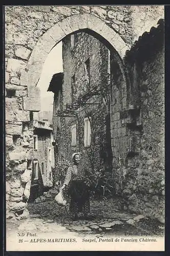 AK Sospel, Portail de l`ancien Château