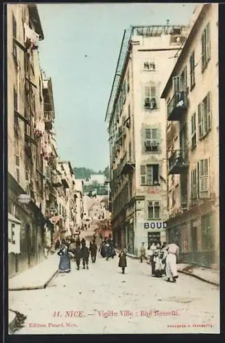 AK Nice, Vieille Ville, Rue Rossetti