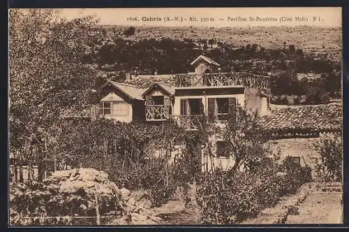 AK Cabris, Pavillon St-Panloise (Côté Midi) à 550 m d`altitude