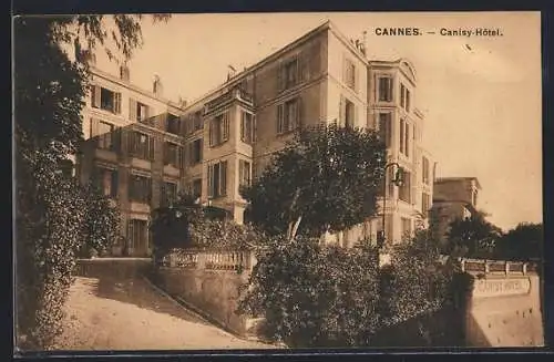 AK Cannes, Canisy-Hôtel et son entrée pittoresque