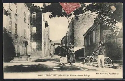 AK Saint-Vallier-de-Thiey, Route traversant le Pays