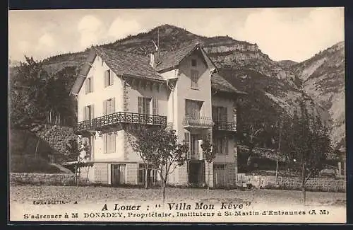 AK Saint-Martin-d`Entraunes, Villa Mon Rêve à louer devant les montagnes majestueuses
