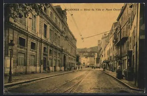 AK Cannes, Hôtel de Ville et Mont Chevalier