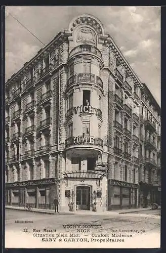AK Nice, Vichy-Hôtel élégant avec architecture classique et moderne