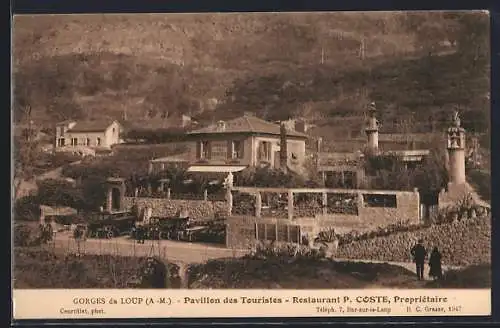 AK Gorges du Loup, Pavillon des Touristes, Restaurant P. Coste, Propriétaire