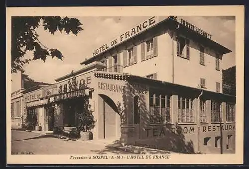AK Sospel, L`Hôtel de France et Tea Room en excursion