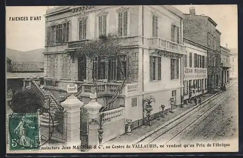 AK Vallauris, Manufacture Jean Massier & Cie au centre-ville